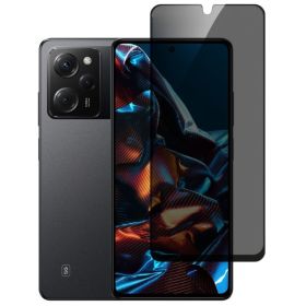 Чохли, бампера Чехлы, бампера ^/--/^ Захисне скло Fiji Privacy для Xiaomi Poco X /--/ 5 Pro 5 /--/ G антишпигун Anti-peeping повна проклейка чорний - фото фото фото