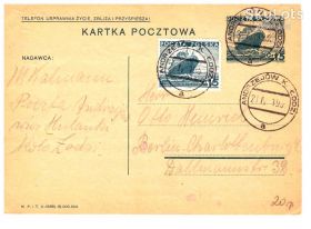 Європа Европа ^/--/^ Флот .  Польша  1936 г - ПК с ОМ - 2 /--/ а скана - Лодзь ^_^^^ Польща 1936 р - ПК з ОМ - 2 /--/ а скана - Лодзь - фото фото фото