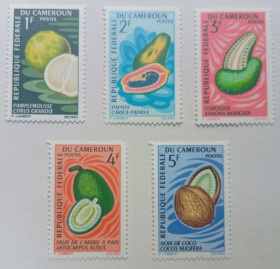 Камерун Камерун ^/--/^ Камерун 1967 Фрукты, MNH (II) ^_^^^ Камерун 1967 Фрукти, MNH (II) - фото фото фото