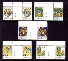 Великобританія Великобритания ^/--/^ Мэн / Man  1992 г MNH - Рождество - г/пары ^_^^^ Мен / Man 1992 р MNH - Різдво - г/пари - фото фото фото