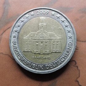 Сучасні c  року Современные c  года ^/--/^ Германия Німеччина 2 євро 2009 Saarland ^_^^^ Германия 2 евро 2009 Saarland - фото фото фото