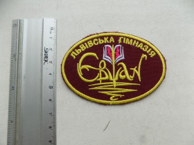 Інше Другое ^/--/^ Шеврон Нашивка Нарукавна емблема Львівська гімназія Євшан Вишивка ^_^^^ Шеврон Нашивка Нарукавная эмблема Львовская гимназия Евшан Вышивка - фото фото фото