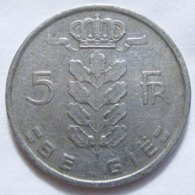 Бельгія Бельгия ^/--/^ Бельгія 5 франків 1949 року BELGIË #6 /--/ П /--/ 1692 ^_^^^ Бельгия 5 франков 1949 года BELGIË #6 /--/ П /--/ 1692 - фото фото фото