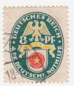 Веймарська республіка Веймарская республика ^/--/^ Германия  ( Рейх) 1929 г. №  427 гашеная ^_^^^ Німеччина (Рейх) 1929 р. No 427 гашена - фото фото фото