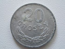- року - года ^/--/^ Польша 20 грошей 1977 года #14504 ^_^^^ Польща 20 грошей 1977 року #14504 - фото фото фото