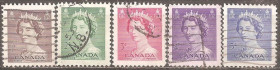 Північна Америка Северная Америка ^/--/^ Канада 1953 Sc.325-329 used ПОЛНАЯ серия ^_^^^ Канада 1953 Sc.325-329 used - фото фото фото