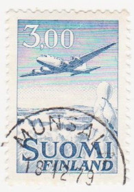 Скандинавія Скандинавия ^/--/^ Финляндия 1963 г. № 586 гашеная ^_^^^ Фінляндія 1963 р. No 586 гашена - фото фото фото