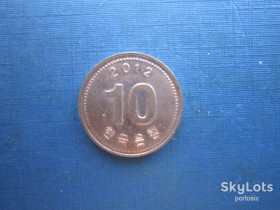 Республіка Корея Республика Корея ^/--/^ Монета 10 вон Південна Корея 2012 мала ^_^^^ Монета 10 вон Южная Корея 2012 имела - фото фото фото