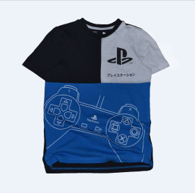 Футболки, майки Футболки, майки ^/--/^ Чорно-синя футболка playstation на хлопчика 8-9 років ^_^^^ Черно-синяя футболка playstation на мальчика 8-9 лет - фото фото фото