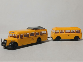 : : ^/--/^ Службовий транспорт, поштовий MAN MKN 630 з причіпом Orion WH 115 DBP. BREKINA 1:87 H /--/ 0  (51550.50/5). ^_^^^ Служебный транспорт, почтовый MAN MKN 630 с прицепом Orion WH 115 DBP. BREKINA 1:87 H /--/ 0 (51550.40/5). - фото фото фото