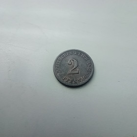 Німецька імперія (-) Германская империя (-) ^/--/^ Німеччина Германия 2 пфеннига 1875 F ^_^^^ Германия Германия 2 пфеннига 1875 F - фото фото фото