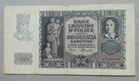 Польща Польша ^/--/^ Польша 20 злотых 1940 ^_^^^ Польща 20 злотих 1940 - фото фото фото