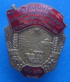 Відзнаки Знаки отличий ^/--/^ отличник СС сельского хозяйства МСХ винт ^_^^^ Відмінник СС сільського господарства МСХ гвинт - фото фото фото