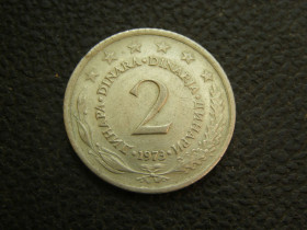 Югославія Югославия ^/--/^ 2 динара Югославия 1973 г ^_^^^ 2 динара Югославія 1973 - фото фото фото
