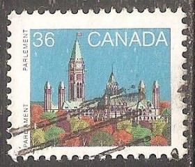 Північна Америка Северная Америка ^/--/^ Канада 1987 Sc.926 /--/ B гаш. Перф. 13 1/4 х 13 - фото фото фото