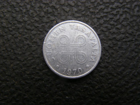 Фінляндія Финляндия ^/--/^ 1 пенни Финляндия 1970 г ^_^^^ 1 Пенні Фінляндія 1970 - фото фото фото