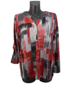 Кофти Кофты ^/--/^ Джемпер с регулируемым рукавом Rbossi 1027 L-XL красный ^_^^^ Джемпер з регульованим рукавом Rbossi 1027 L-XL червоний - фото фото фото