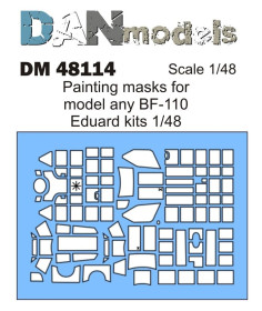 : : ^/--/^ Danmodel 48114 - маска для модели самолета BF-110   ( Eduard kit ) 1/48 ^_^^^ Danmodel 48114 - маска для моделі літака BF-110 ( Eduard kit ) 1/48 - фото фото фото