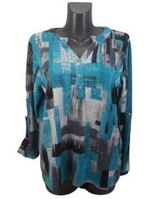 Кофти Кофты ^/--/^ Джемпер с регулируемым рукавом Rbossi 1027 L-XL бирюзовый ^_^^^ Джемпер з регульованим рукавом Rbossi 1027 L-XL бірюзовий - фото фото фото