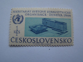 Чехословаччина Чехословакия ^/--/^ ЧССР, Михель 2009,том I, 1616, Новое здание ВОЗ, Женева. ^_^^^ ЧССР, Міхель 2009,том I, 1616, Нова будівля ВООЗ, Женева. - фото фото фото