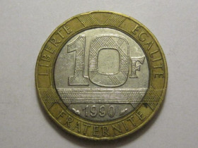 Франція Франция ^/--/^ Франция 10 франков 1990 года 3 /--/ П /--/ 1097 ^_^^^ Франція 10 франків 1990 3 /--/ П /--/ 1097 - фото фото фото