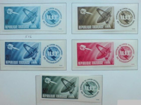 Освоєння космосу Освоение космоса ^/--/^ Того  Togo Space  1964 Mi  446-451 /--/ B Satellite MNH ^_^^^ Того Togo Space 1964 Mi 446-451 /--/ B Satellite MNH - фото фото фото