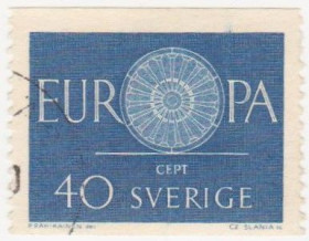 Скандинавія Скандинавия ^/--/^ Швеция 1960 г. № 465 гашеная ^_^^^ Швеція 1960 р. No 465 гашена - фото фото фото