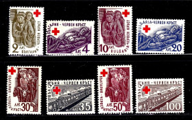 Балканський півострів Балканский полуостров ^/--/^ Болгария  1946 г MNH - КРАСНЫЙ КРЕСТ - ^_^^^ Болгарія 1946 р. MNH - Червоний хрест - фото фото фото