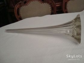 Кухонне начиння, посуд, столове срібло Кухонная утварь, посуда, столовое серебро ^/--/^ Высокая Антикварная Ваза Стекло Завода Мальцова Царизм ^_^^^ Висока Антикварна Ваза Скло Заводу Мальцова Царизм - фото фото фото