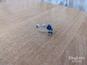 Сережки Серьги ^/--/^ Серьги гвоздики с фианитами из серебра 925 пробы ^_^^^ Сережки гвоздики з фіанітами зі срібла 925 проби - фото фото фото
