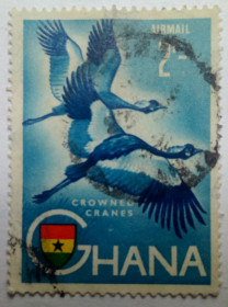 Гана Гана ^/--/^ Гана 1967 Авиапочта, Птицы, гашеная  (КЦ=2,8 евро) ^_^^^ Гана 1967 Авіапошта, Птахи, гашена (КЦ = 2,8 євро) - фото фото фото