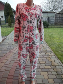Піжами Пижамы ^/--/^ Prom    ( S - 44 р ) Флисовый кигуруми  толстый  комбинезон пижама человечек ^_^^^ Prom (S - 44 р ) Флісовий кігурумі товстий комбінезон піжама чоловічок - фото фото фото