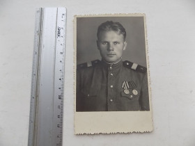Листи, фото Письма, фото ^/--/^ Фотография военный старший сержант артиллерист 1950 год ^_^^^ Фотографія військовий старший сержант артилерист 1950 - фото фото фото