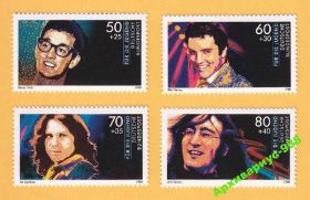 НДР, ФРН ГДР, ФРГ ^/--/^ МУЗЫКА 1988 Германия ФРГ Артисты Полн.серия MNH** ^_^^^ МУЗИКА 1988 Німеччина ФРН Артисти Полн.серія MNH** - фото фото фото