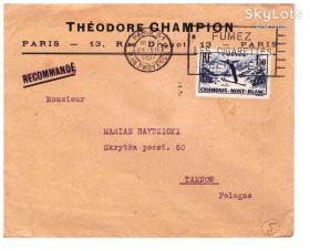 Тематичні колекції Тематические коллекции ^/--/^ Спорт . Франция 1937 г  -  СГ -  Заказное - Париж-Тарнув ^_^^^ Спорт . Франція 1937 р - СГ - Замовне - Париж-Тарнув - фото фото фото