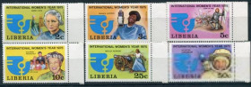 Освоєння космосу Освоение космоса ^/--/^ Либерия Liberia Space 1975  International Womens Year.  Tereshkova. MNH ^_^^^ Ліберія Liberia Space 1975 International Womens Year. Tereshkova MNH - фото фото фото