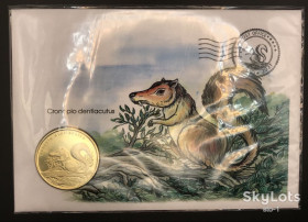 Гвінея Гвинея ^/--/^ BIOCO Cronopio dentiacutus Five dollars Биоко 5 долларов 2021 БЕЛКА в конверте ^_^^^ BIOCO Cronopio dentiacutus Five dollars Біоко 5 доларів 2021 БІЛКА в конверті - фото фото фото