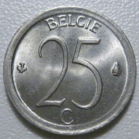 Бельгія Бельгия ^/--/^ Бельгія 25 сантимів 1971 року Belgie 42346 ^_^^^ Бельгия 25 сантимов 1971 года Belgie 42346 - фото фото фото