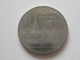 Таїланд Таиланд ^/--/^ Таиланд 1 бат 2011 года 26718 ^_^^^ Таїланд 1 бат 2011 року 26718 - фото фото фото