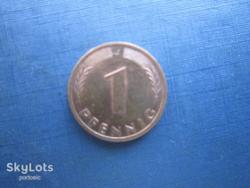 НДР, ФРН ГДР, ФРГ ^/--/^ Монета 1 пфеніг Німеччина ФРН 1991 J ^_^^^ Монета 1 пфенниг Германия ФРГ 1991 J - фото фото фото