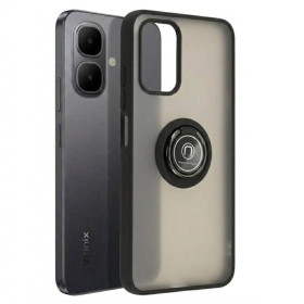 Чохли, бампера Чехлы, бампера ^/--/^ Чохол Fiji Colorframe для Tecno Spark Go 2 (KM /--/ 4) матовий бампер з кільцем підставкою Black ^_^^^ Чехол Fiji Colorframe для Tecno Spark Go 2 (KM /--/ 4) матовый бампер с кольцом подставкой Black - фото фото фото
