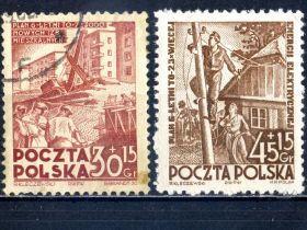 Польща Польша ^/--/^ Польша. 6-летний план  (серия) 1952 г. ^_^^^ Польща. 6-річний план (серія) 1952 - фото фото фото