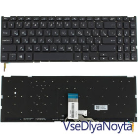 Клавіатури Клавиатуры ^/--/^ Клавиатура для ноутбука ASUS (X /--/ 509 series) rus, black, без фрейма, подсветка клавиш (ОРИГИНАЛ) ^_^^^ Клавіатура для ноутбука ASUS (X /--/ 509 series) rus, black, без фрейму, підсвічування клавіш (ОРИГИНАЛ) - фото фото фото
