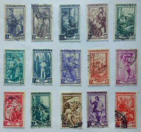Італія, Ватикан Италия, Ватикан ^/--/^ Италия 1950 Рабочие, гашеные ^_^^^ Італія 1950 Робітники, гашені - фото фото фото