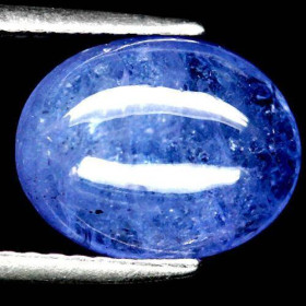 Танзаніт Танзанит ^/--/^ Танзанит натуральный кабошон 3.47 CT  8.1 X 10.2 X 4.5 mm. ^_^^^ Танзаніт натуральний кабошон 3.47 CT 8.1 X 10.2 X 4.5 mm. - фото фото фото