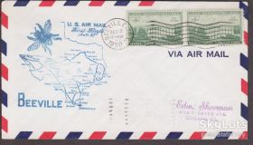 Америка Америка ^/--/^ США 1950 АВИАЦИЯ САМОЛЁТЫ ПЕРВЫЙ ПОЛЁТ МАРШРУТ АМ /--/ 82 БИВИЛЬ BEEVILLE АВИАПОЧТА ДОКУМЕНТ &amp;quot;КАШЕ&amp;quot; ^_^^^ США 1950 АВІАЦІЯ САМОЛЕТИ ПЕРШИЙ ПОЛІТ МАРШРУТ АМ /--/ 82 БІВІЛЬ BEEVILLE АВІАПОЧТА ДОКУМЕНТ &amp;quot;КАШЕ &amp;quot; - фото фото фото