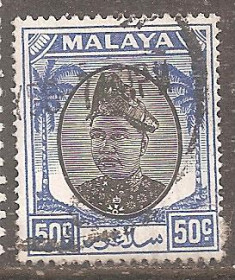 Малайзія Малайзия ^/--/^ Бр.Малайя      (Селангор) 1949 Sc.91  гаш. ^_^^^ Бр.Малайя (Селангор) 1949 Sc.91 гаш. - фото фото фото