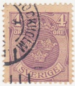 Інші країни Другие страны ^/--/^ Швеция 1910  г. № 57 гашеная ^_^^^ Швеція 1910 р. No 57 гашена - фото фото фото