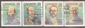 Північна Америка Северная Америка ^/--/^ Канада 1987 Sc.1135-38 used ПОЛНАЯ серия ^_^^^ Канада 1987 Sc.1135-38 used - фото фото фото