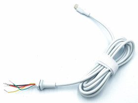 Адаптери живлення Адаптеры питания ^/--/^ DC кабель (Type-C, USB-C) для блока питания (30 /--/ W, 45 /--/ W, 65 /--/ W, 87 /--/ W, 90 /--/ W) 5-проводов, 1.2 /--/ m White. От бло ^_^^^ DC кабель (Type-C, USB-C) для блоку харчування (30 /--/ W, 45 /--/ W, 65 /--/ W, 87 /--/ W) 5-проводів, 1.2 /--/ m White. - фото фото фото